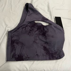 Alphalete Alphalux asymmetrical bra - cyclone blue